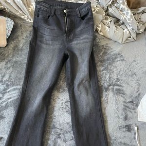 High waisted black jeans